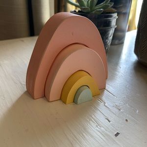 Wooden rainbow